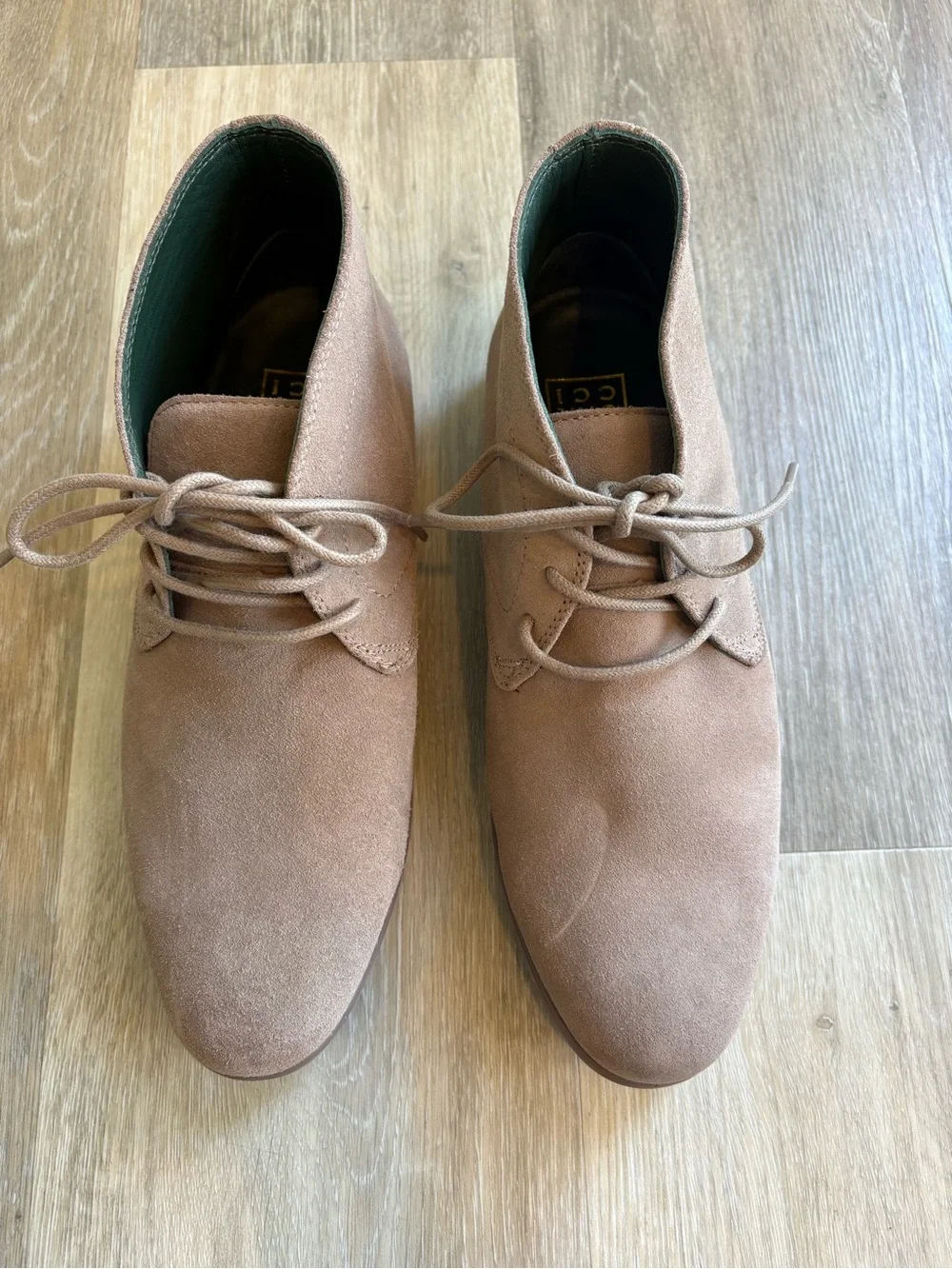 Men's Fibonacci Aabbacis Premium Suede Chukka Boots in Stone size 9